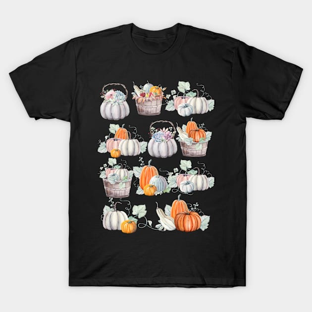 Pumpkins T-Shirt by ElenaDanilo